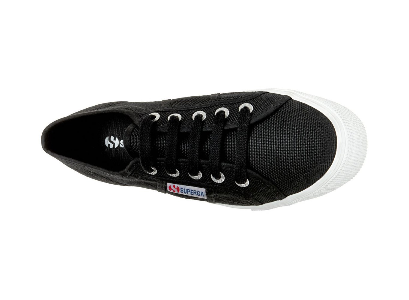 Superga Plataforma Mujer Negras/Blancas - 2790 Acotw - 798642WNT